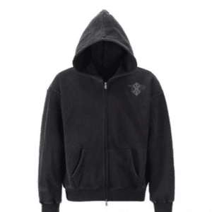 TXP-104 – Premium Black Zip Hoodie