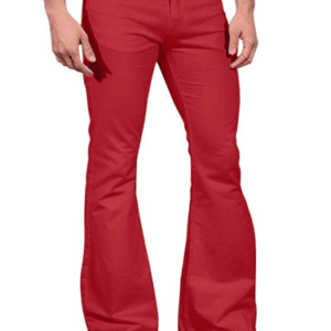 TXP-1501 – Red Flared Denim Pants