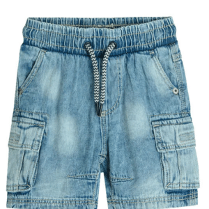 TXP-1704 – Light Blue Cargo Denim Shorts