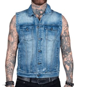 TXP-1802 – Blue Sleeveless Denim Vest