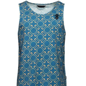 TXP-2202 – Men Blue Printed Sleeveless Sports Shirt