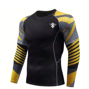 TXP-2402 – Black & Yellow Compression Shirt